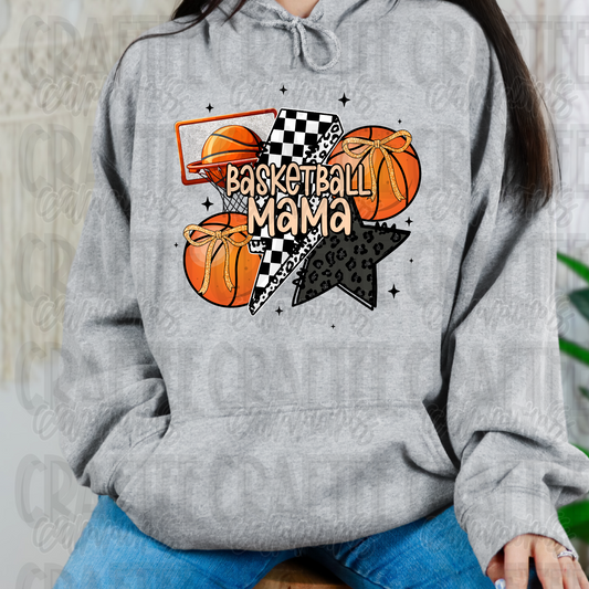 Basketball Ball Mama Lightening Bolt