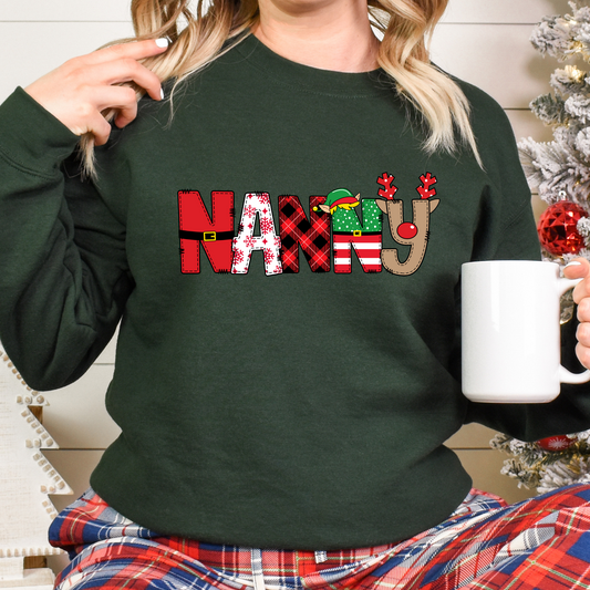Personalized Christmas Grandma Shirt