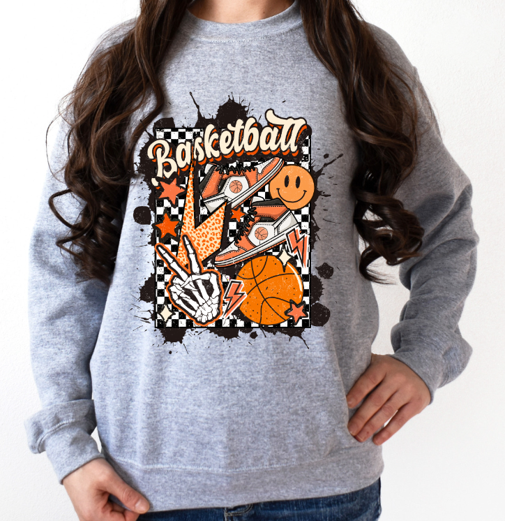 Retro Basketball-Orange