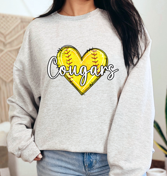 Softball Heart "CUSTOM" shirt