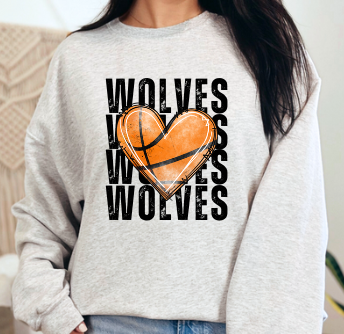 Custom team name Sport Heart Stacked