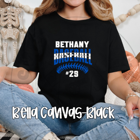 Bethany Baseball with number