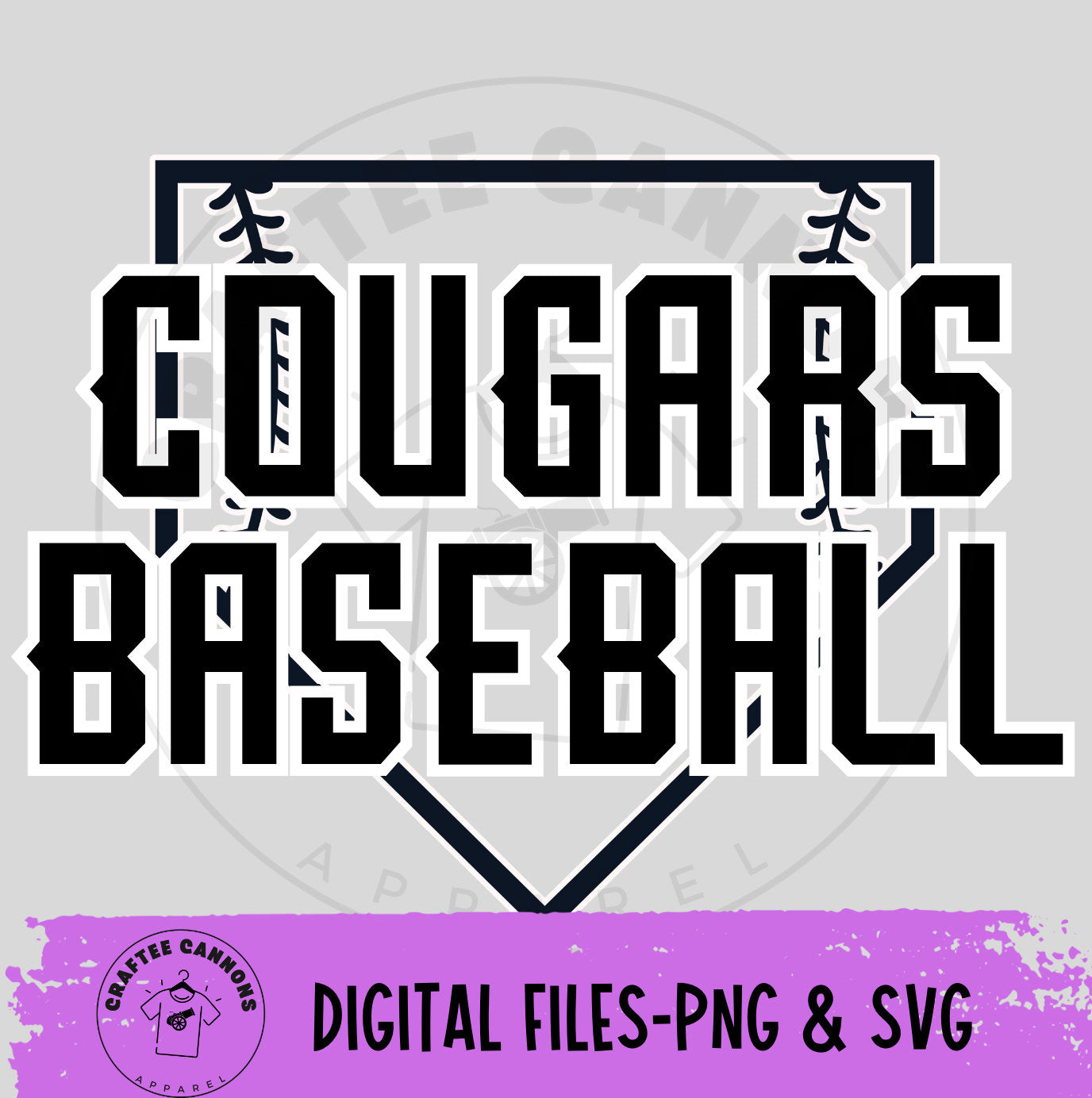 Cougars Baseball Svg, Baseball Svg, Cougars Svg, Cougars Baseball PNG, Baseball PNG, Cougars PNG