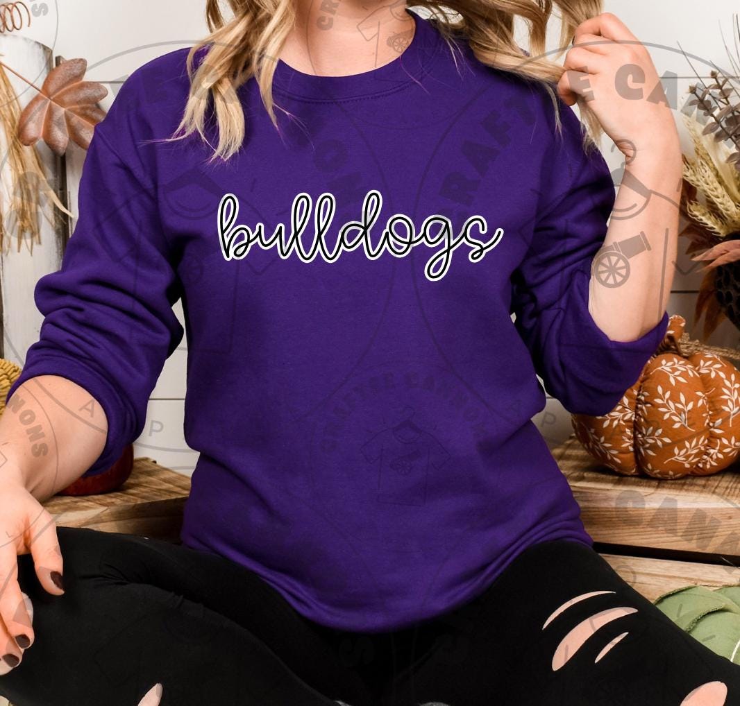 Bulldogs Digital File | SVG & PNG for Cricut, DTF Printing, School Spirit Wear, Mascot Design
