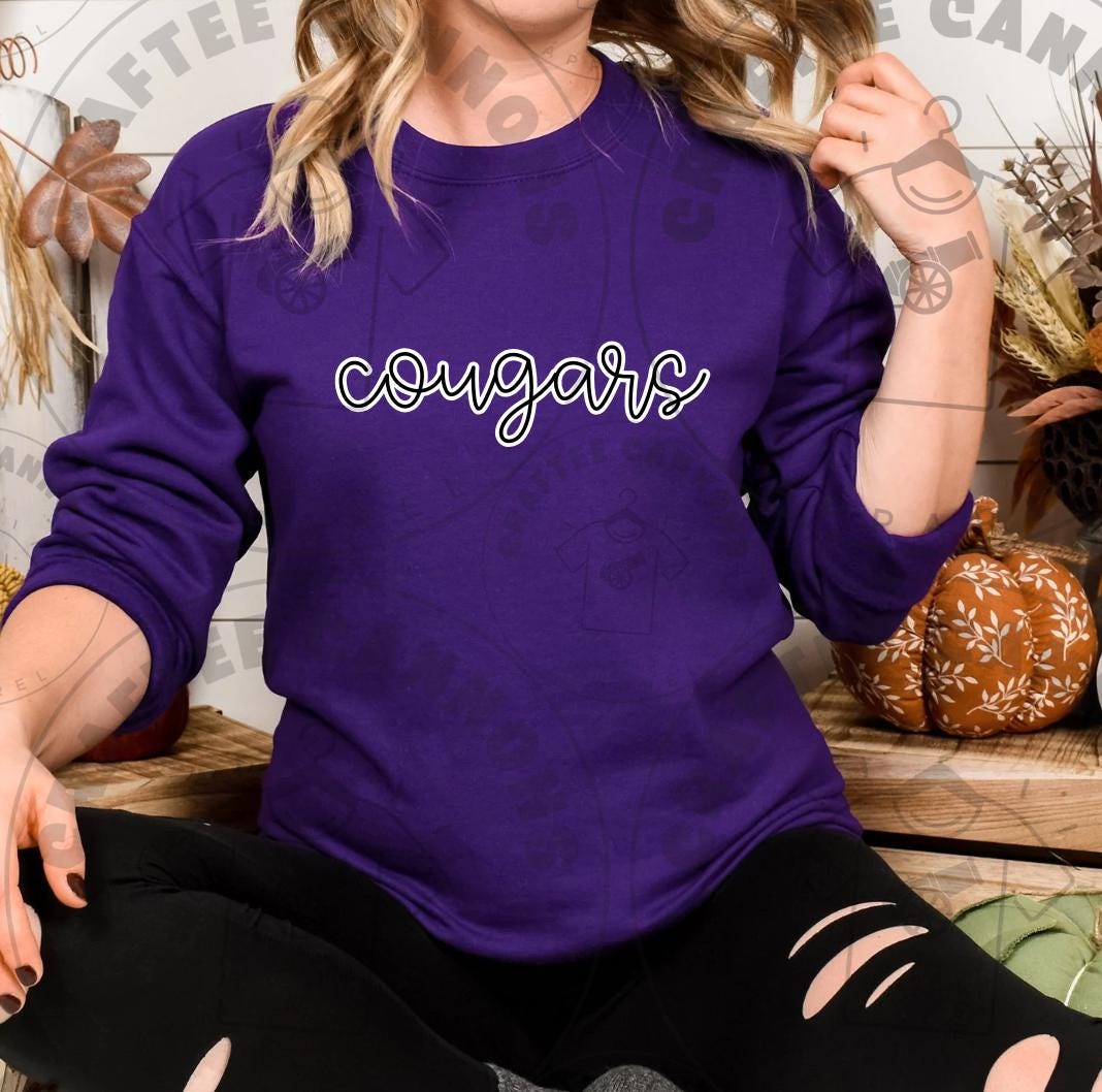 Cougars Digital File | SVG & PNG for Cricut, DTF Printing, School Spirit Wear, Mascot Design
