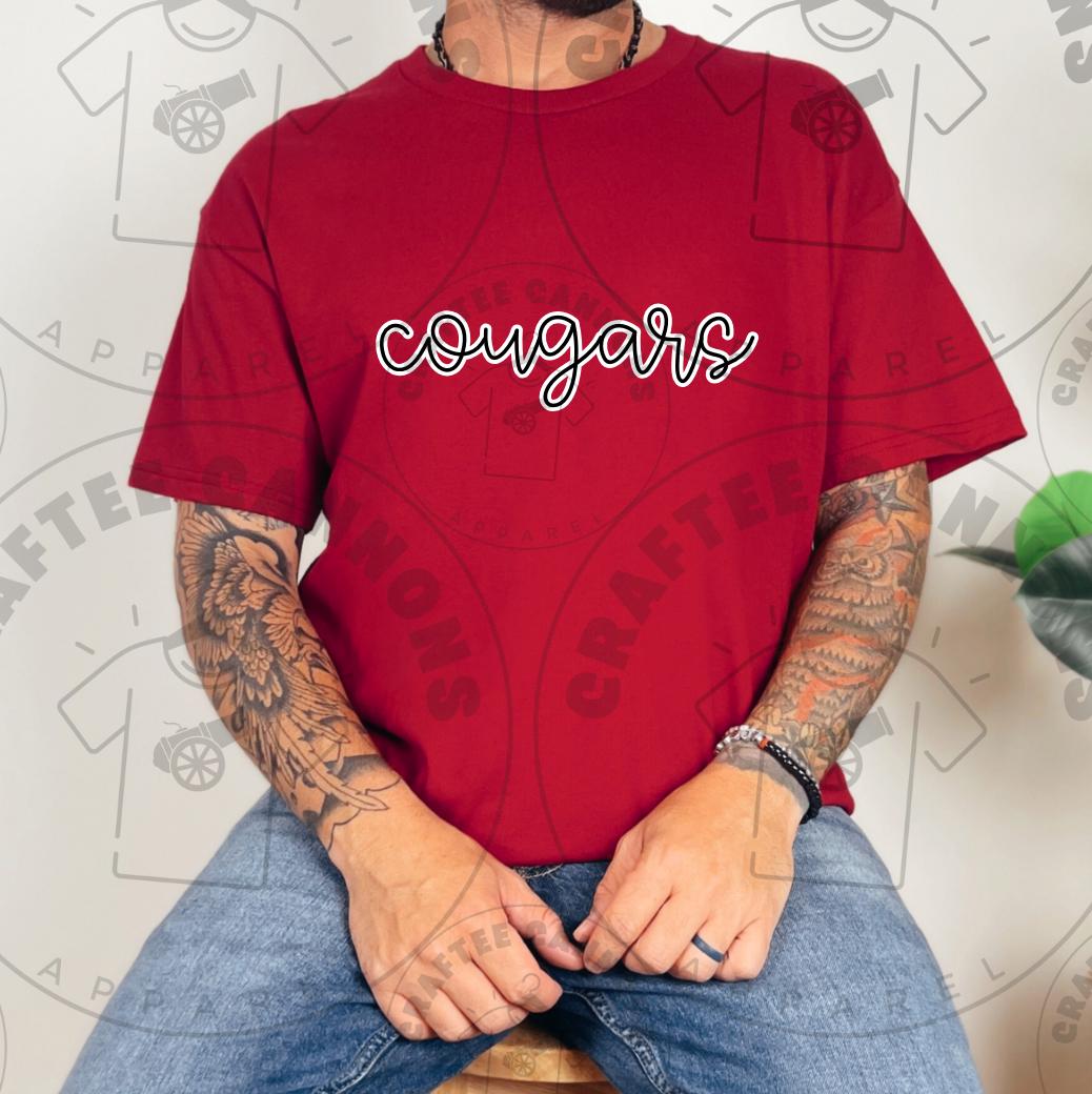 Cougars Digital File | SVG & PNG for Cricut, DTF Printing, School Spirit Wear, Mascot Design