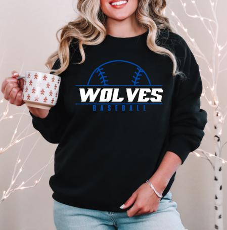 Baseball Wolves PNG, Team Mascot SVG, Sports Logo Digital Download, Cricut & Sublimation File