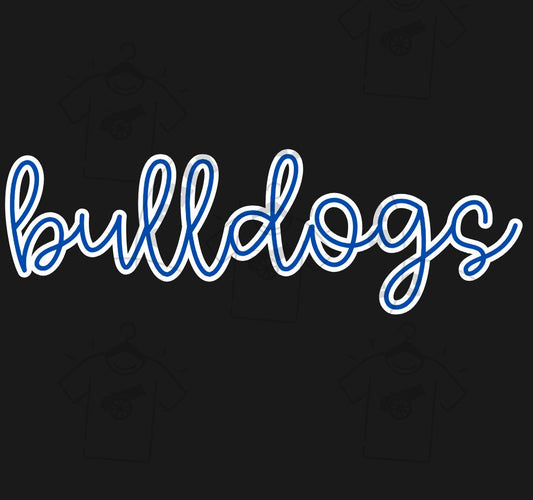 Bulldogs Digital File | SVG & PNG for Cricut, DTF Printing, School Spirit Wear, Mascot Design