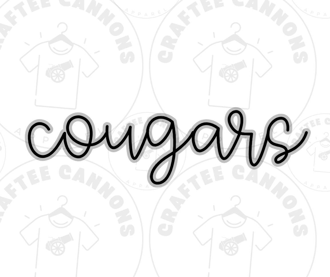 Cougars Digital File | SVG & PNG for Cricut, DTF Printing, School Spirit Wear, Mascot Design
