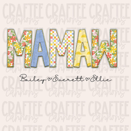 Custom Mom, Personalized Mothers day, Memaw, Grammy, Grandma, Nanna, MeMe, Nini