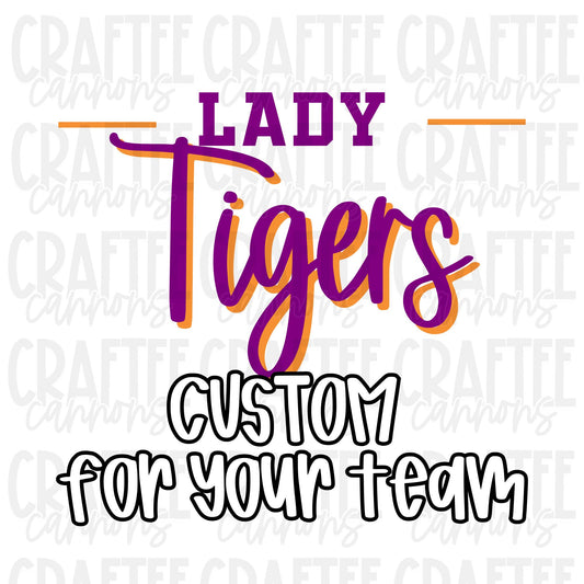 Custom Team Logo | Digital Download | Any Team Name & Color | Personalized Team Design | Sports Logo PNG SVG | Custom Spirit Logo