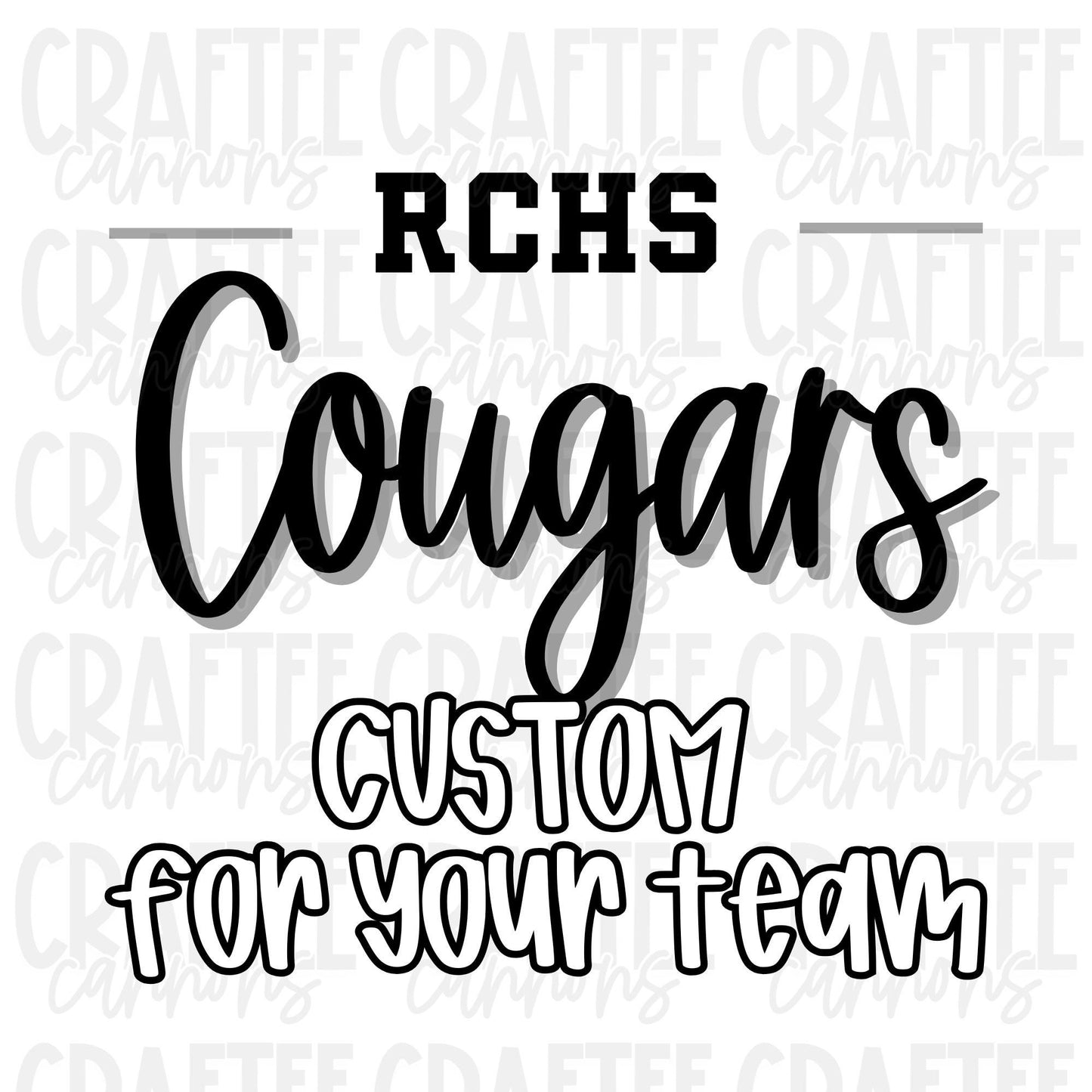 Custom Team Logo | Digital Download | Any Team Name & Color | Personalized Team Design | Sports Logo PNG SVG | Custom Spirit Logo