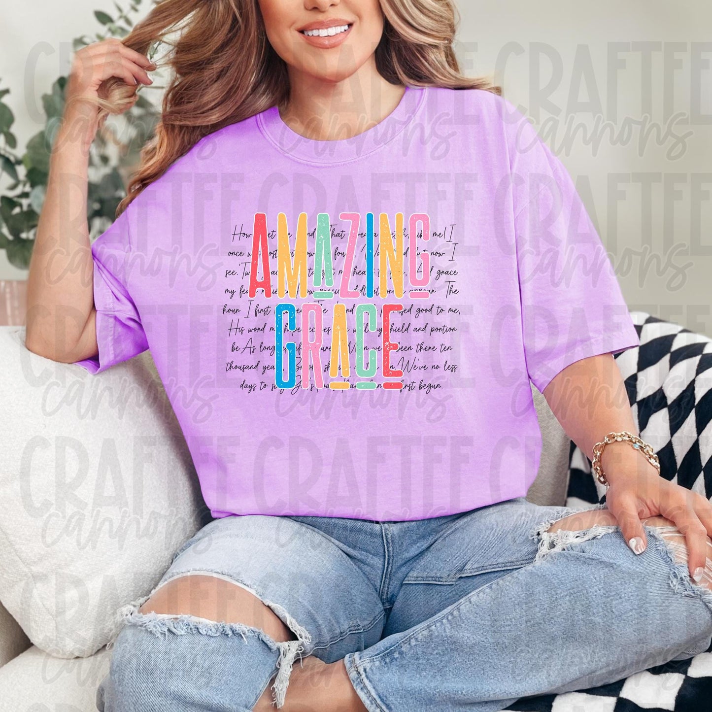 Amazing Grace PNG Bundle | 4 Variations | Christian Sublimation Design | Retro Scripture Shirt Design | Faith PNG for Shirts
