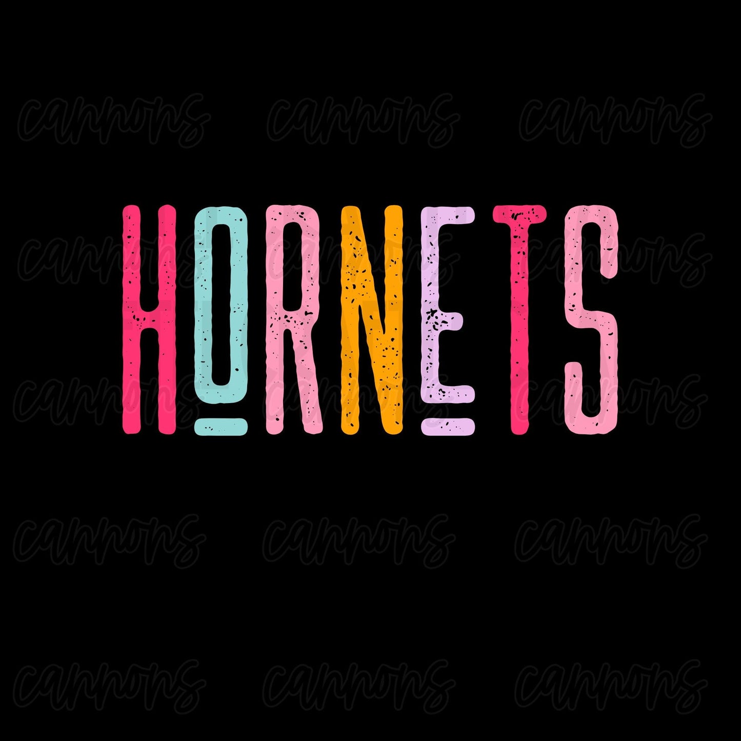 Hornets Spirit PNG | Retro Cute School Mascot Shirt Design | Sublimation & DTF Print | Digital Download