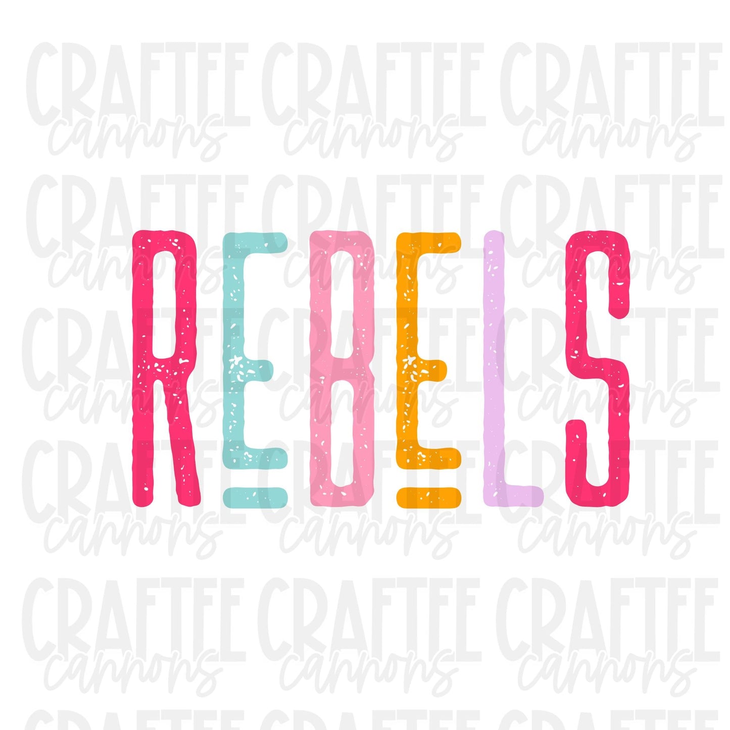 Rebels Spirit PNG | Retro Cute School Mascot Shirt Design | Sublimation & DTF Print | Digital Download
