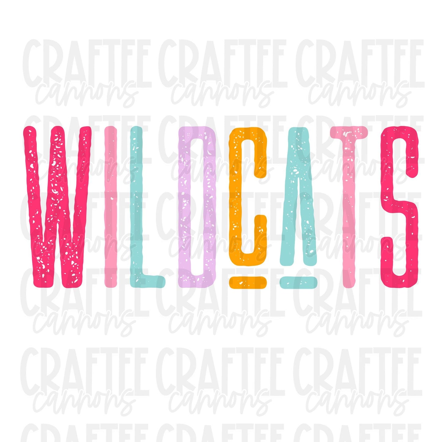 wildcats Spirit PNG | Retro Cute School Mascot Shirt Design | Sublimation & DTF Print | Digital Download
