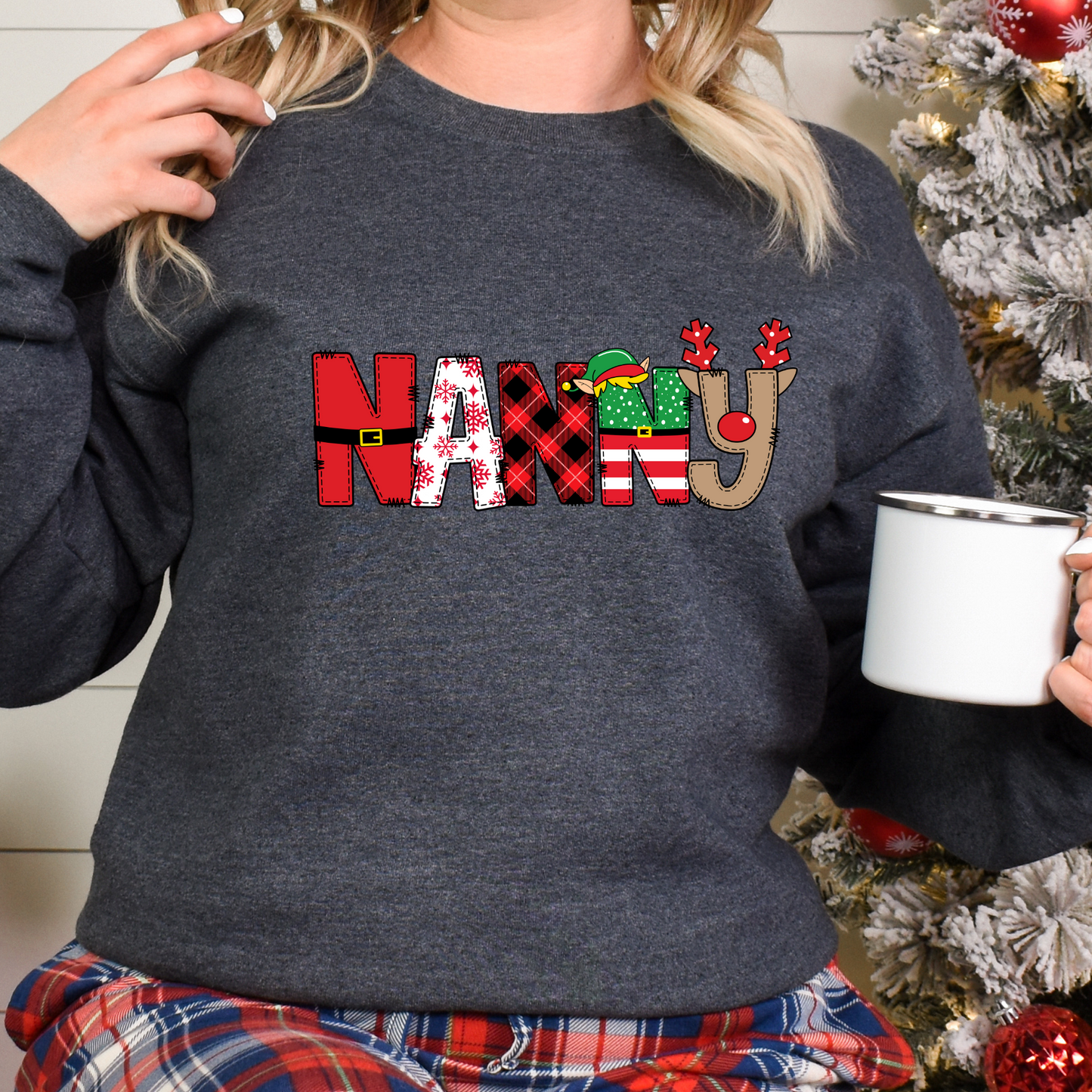 Personalized Christmas Grandma Shirt