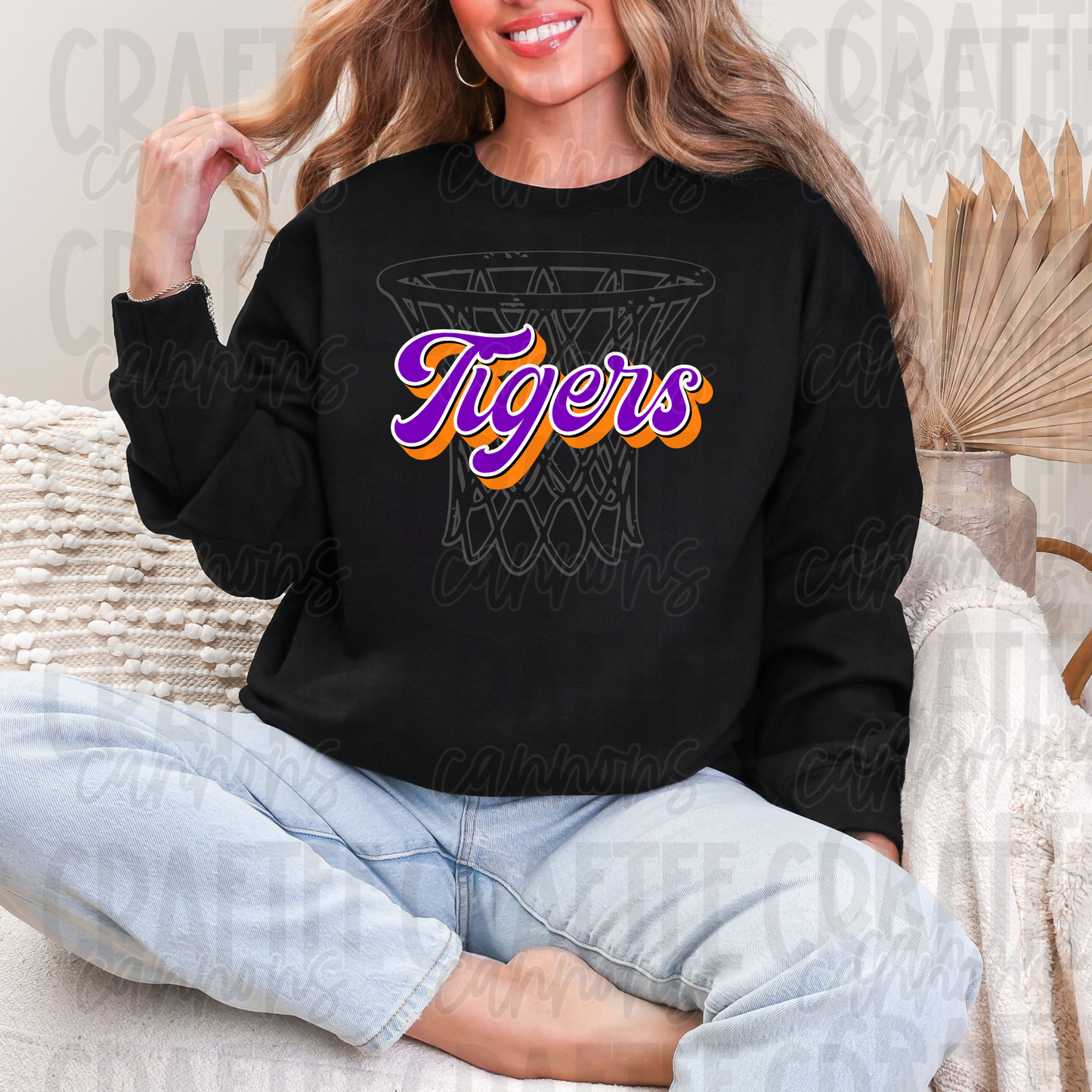Tigers Script Hoop