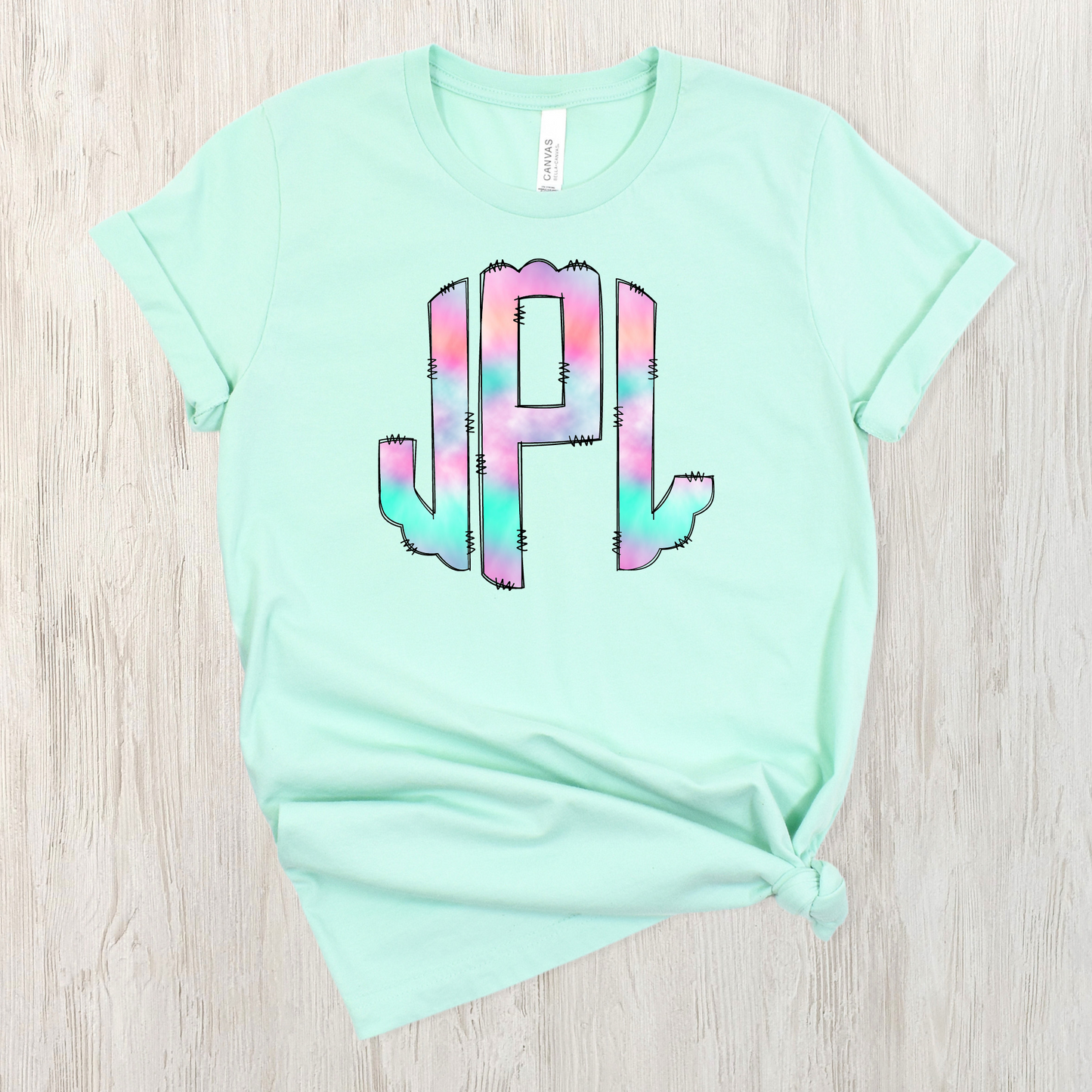 Tie Dye Monogram Shirt