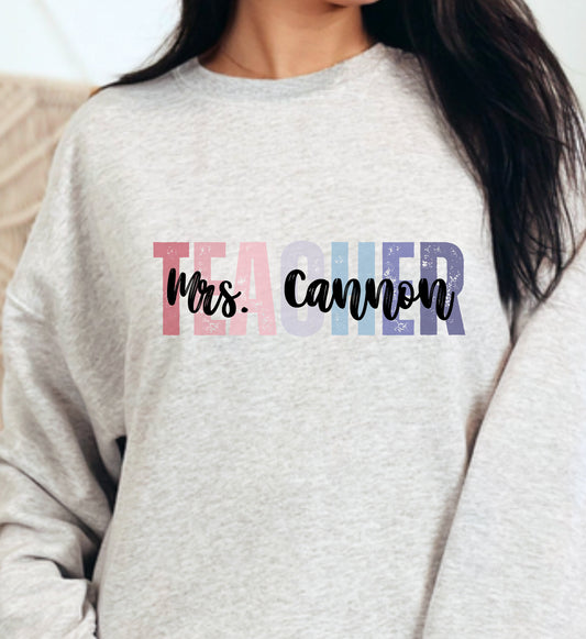 Customized teacher shirt
