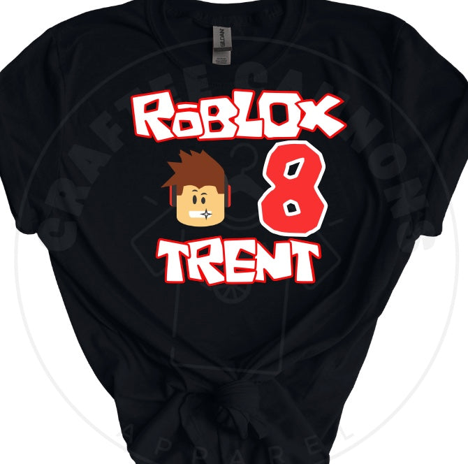 Customized Roblox Birthday Shirts