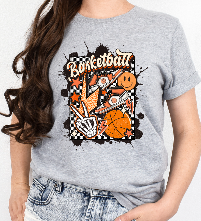 Retro Basketball-Orange