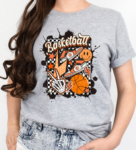 Retro Basketball-Orange