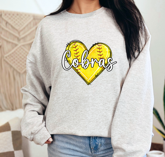 Softball Heart "CUSTOM" shirt