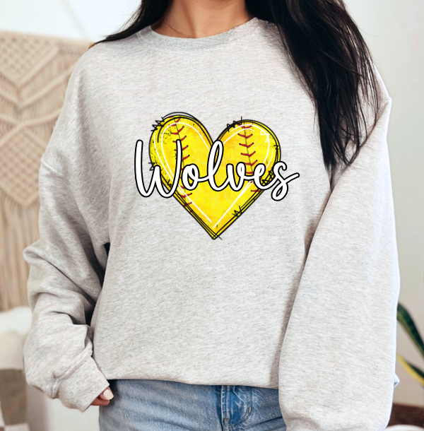 Softball Heart "CUSTOM" shirt