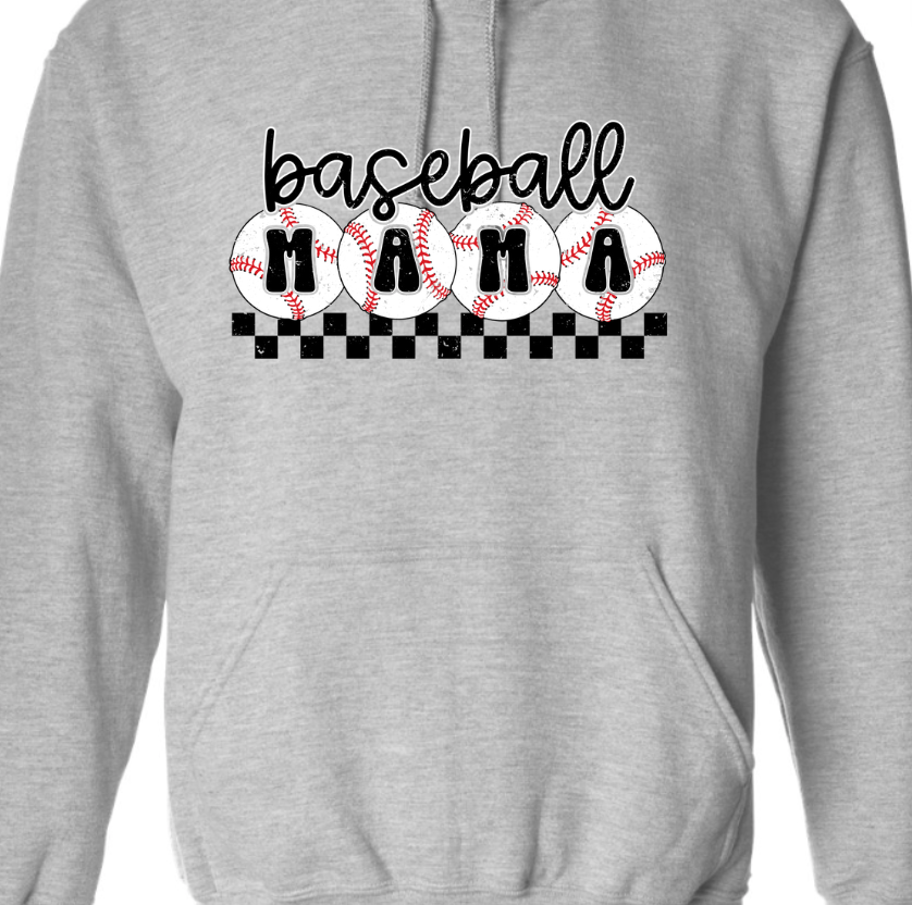 Baseball Mama-checkered