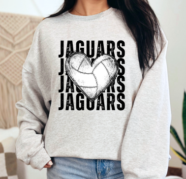 Custom team name Sport Heart Stacked