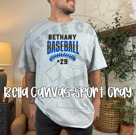 Bethany Baseball with number