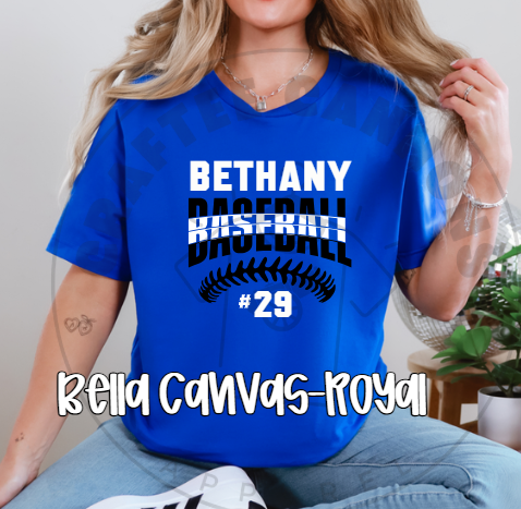 Bethany Baseball with number