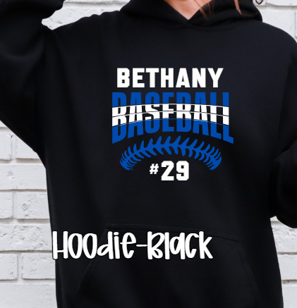 Bethany Baseball with number