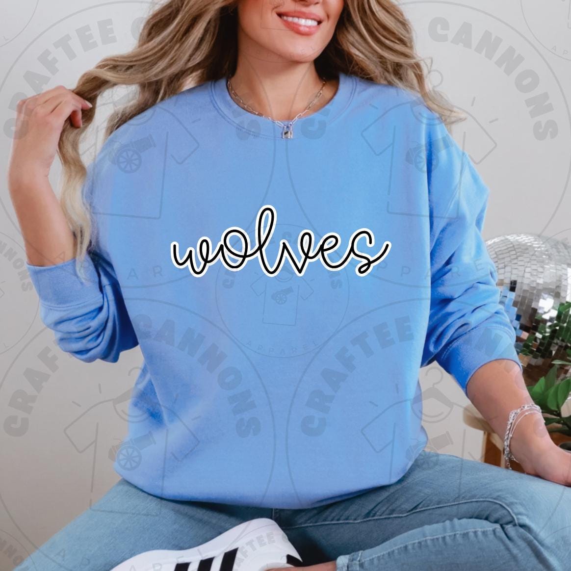 Wolves Digital Design | School Spirit Apparel Wolves School Mascot Digital Download DIY Spirit Wear Wolves SVG File Wolves Transparent PNG