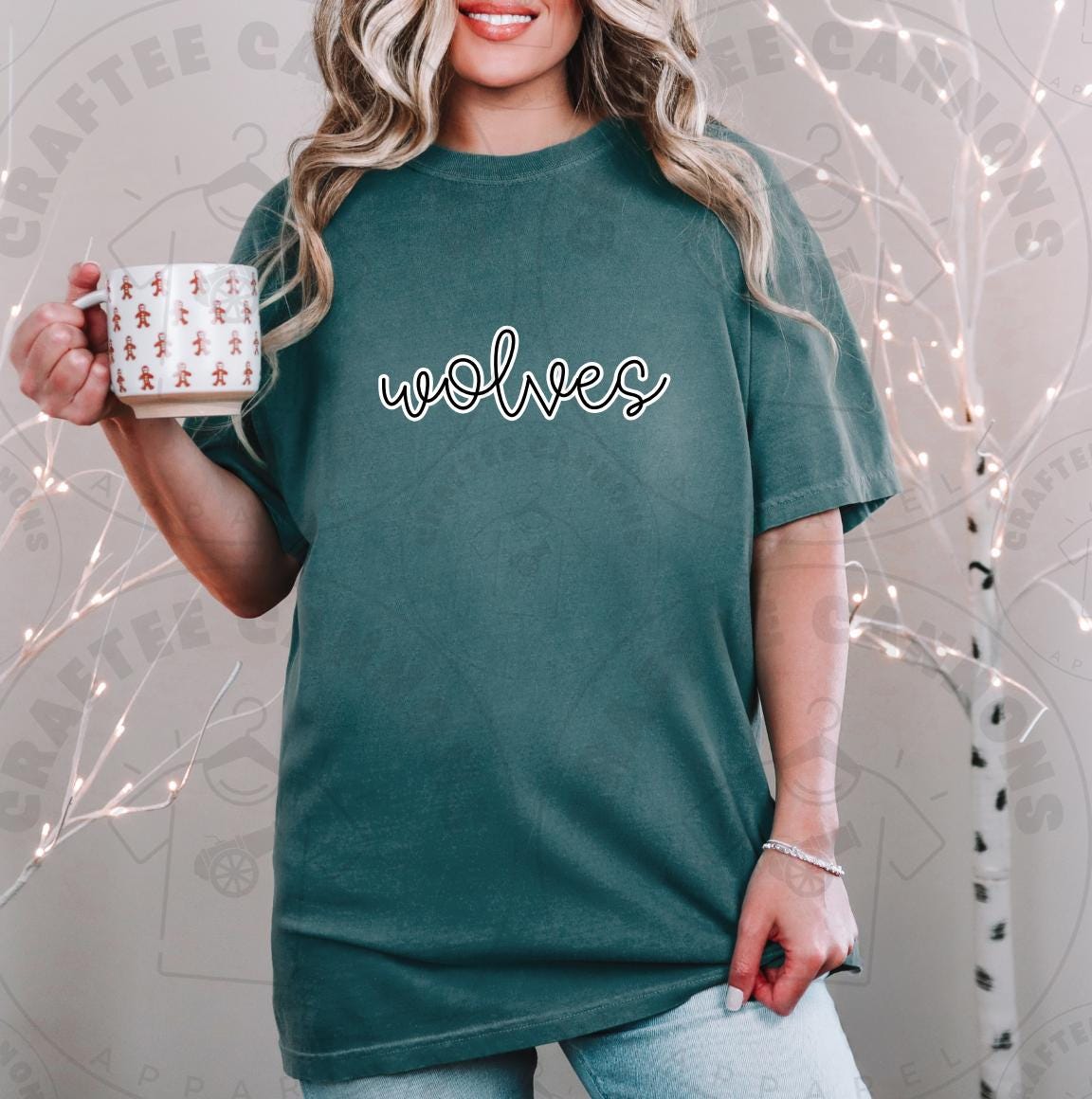 Wolves Digital Design | School Spirit Apparel Wolves School Mascot Digital Download DIY Spirit Wear Wolves SVG File Wolves Transparent PNG