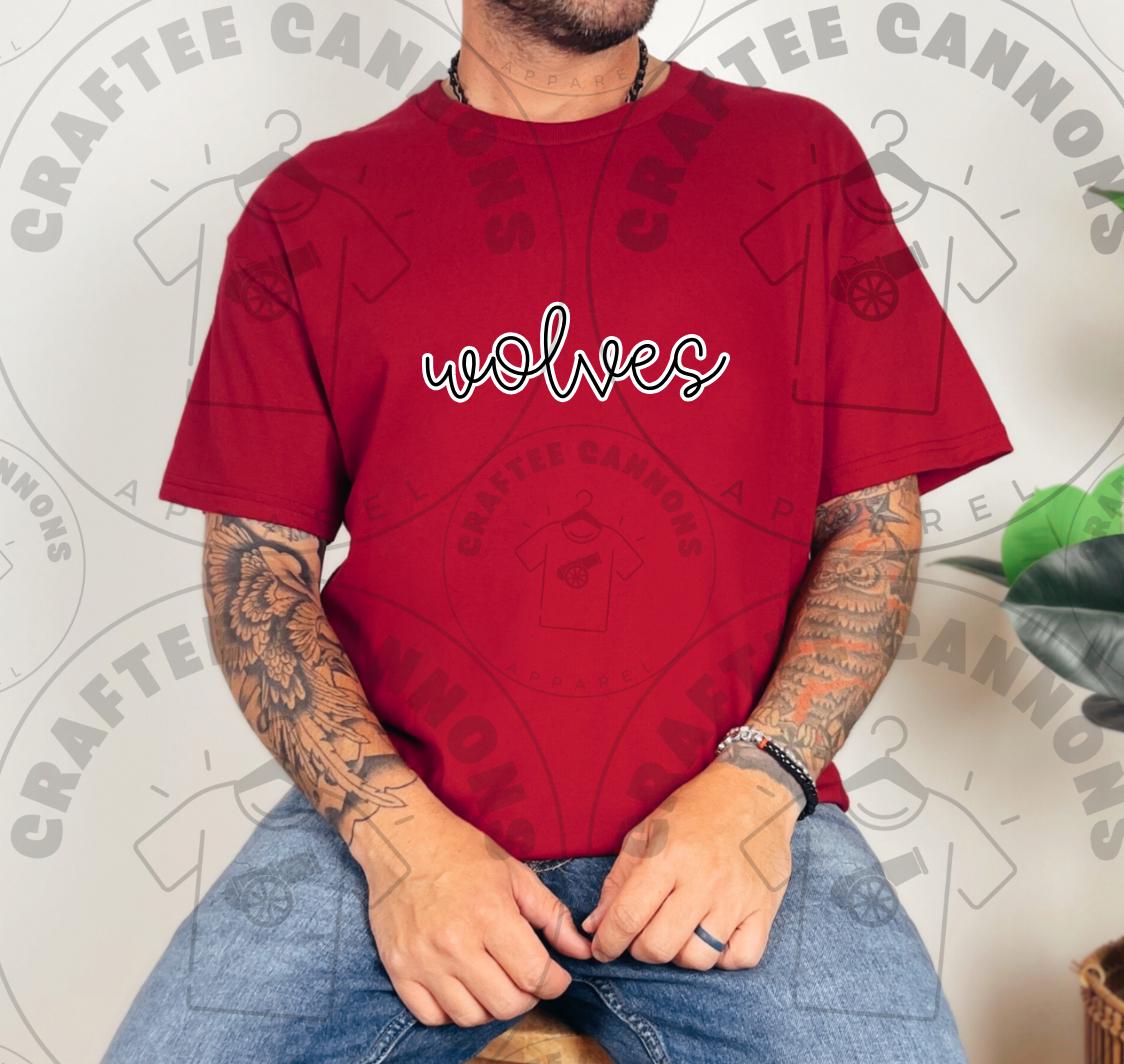 Wolves Digital Design | School Spirit Apparel Wolves School Mascot Digital Download DIY Spirit Wear Wolves SVG File Wolves Transparent PNG