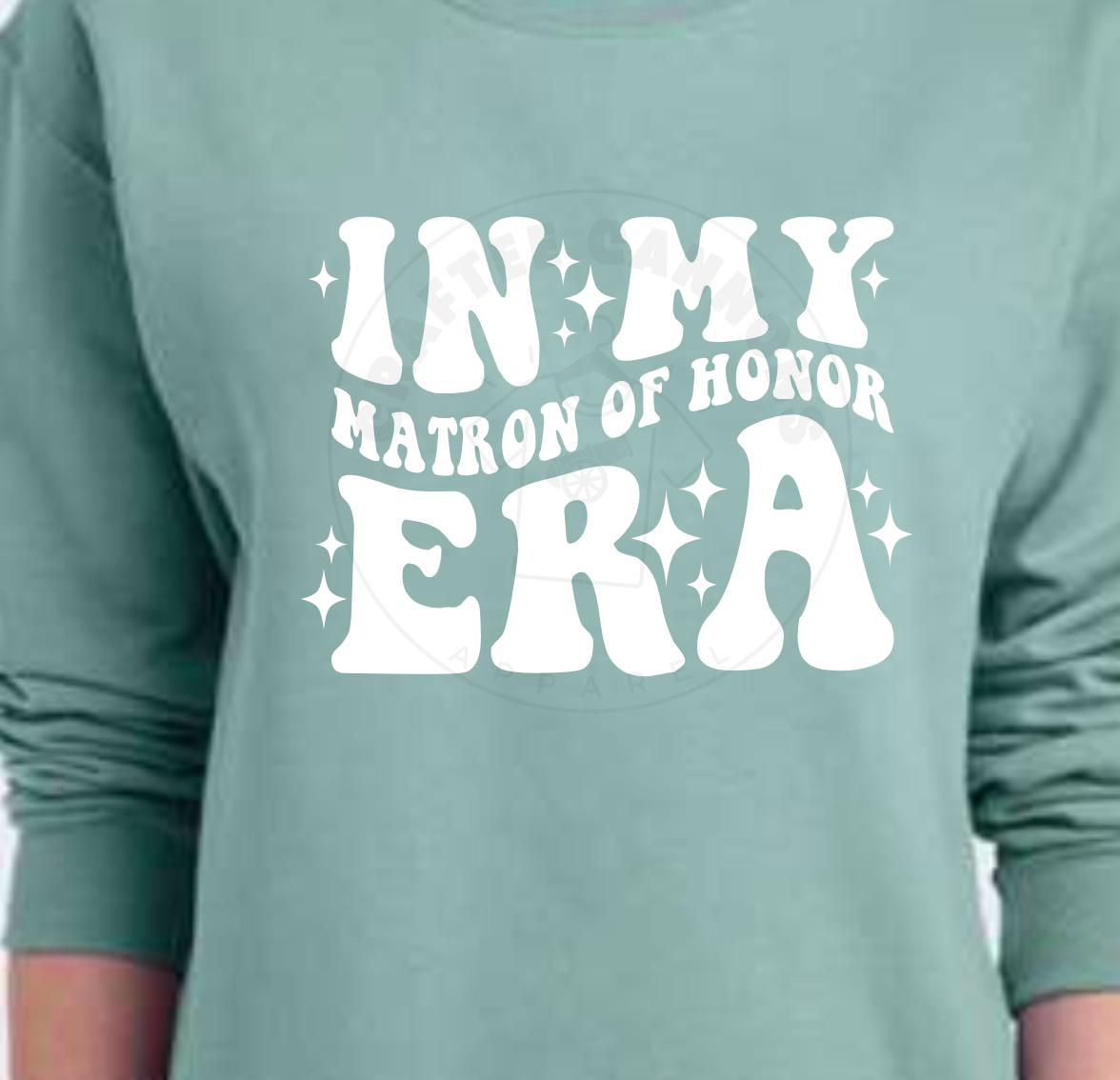 Custom Bride Bridesmaid Shirts – "In My Bride Era" & "In My Bridesmaid Era" Tees