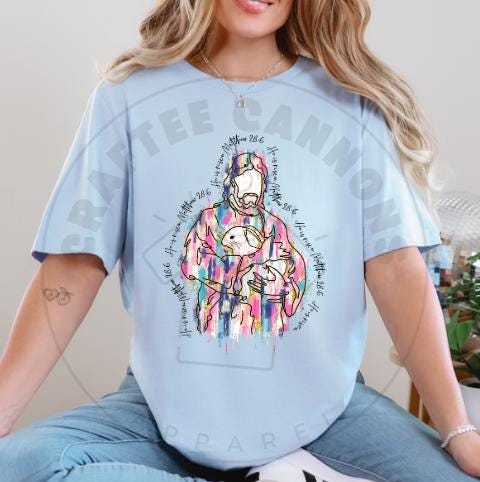 He is Risen-Brush Stroke Easter Shirt