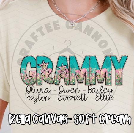 Custom Nana, Mom, or Grandma Shirt – Personalized with Grandkids' or Kids' Names