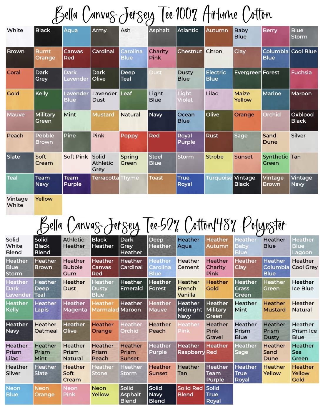 Custom Team Shirt | Personalized Sports Tee | Bella+Canvas, Gildan Hoodie & Crewneck | Custom Colors  Text