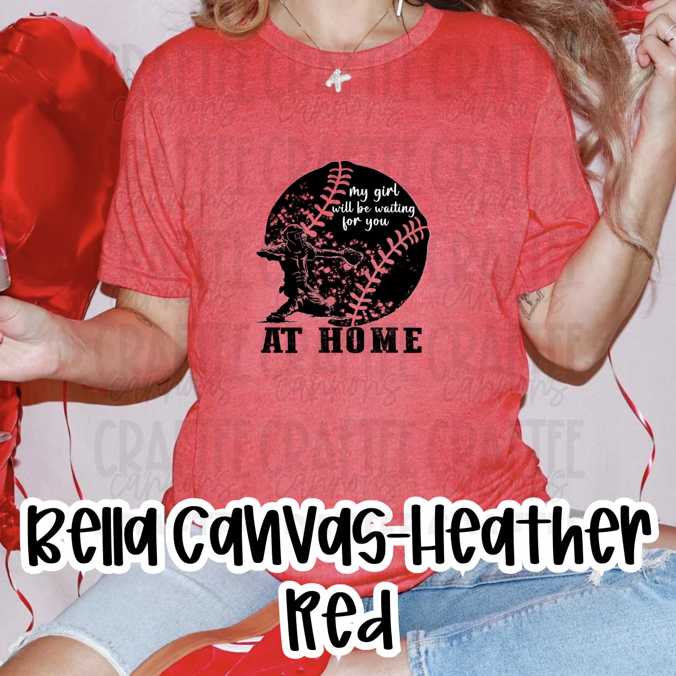 Catcher Mom Shirt-My girl will be waiting-Softball-Catcher shirt