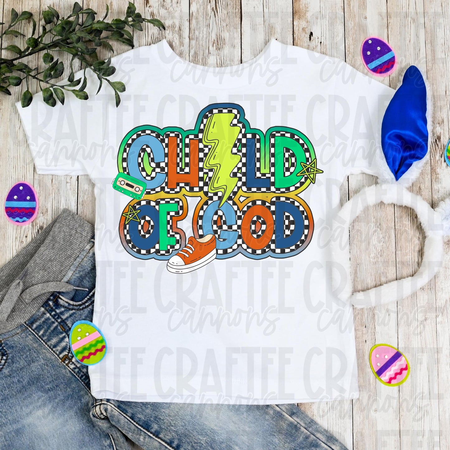 Child of God Retro Shirt or Onesie | Christian Kids Easter Tee | Youth & Toddler Faith Shirt