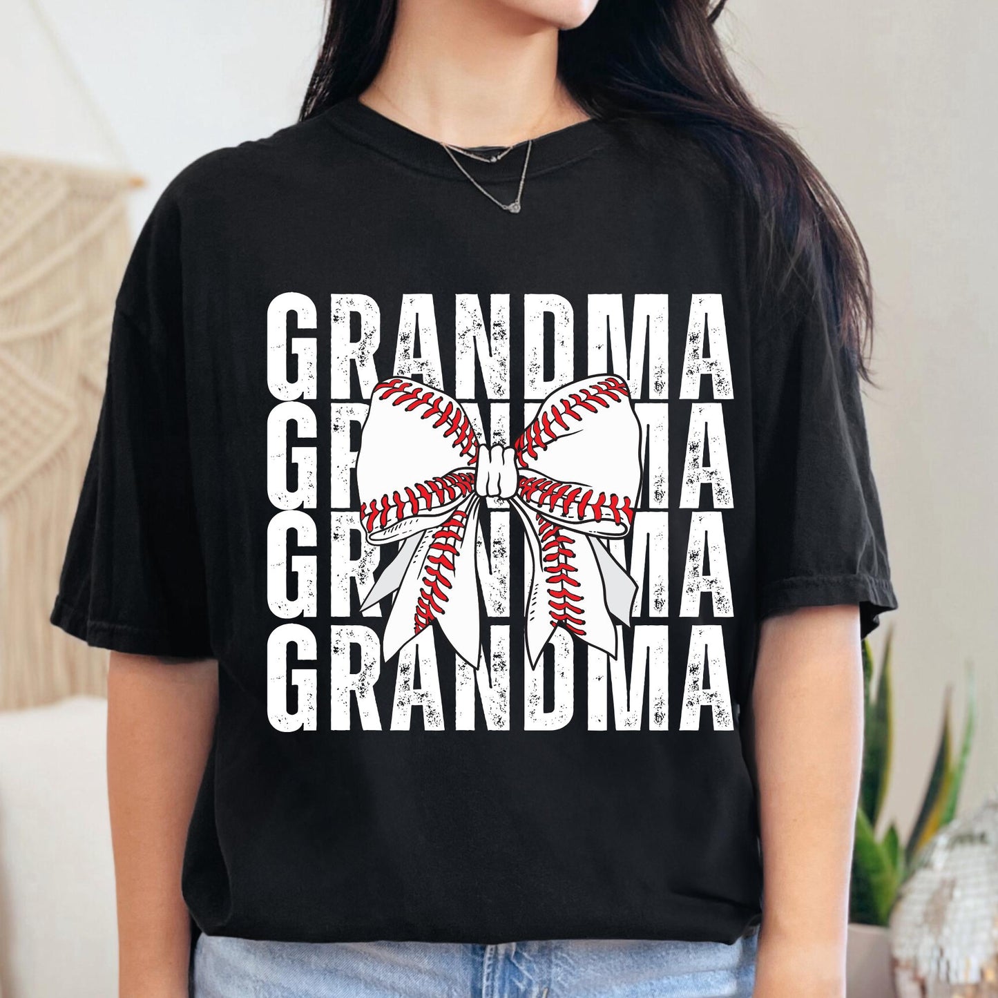 Custom Grandma-Mamaw-Nana Baseball/Softball Shirt