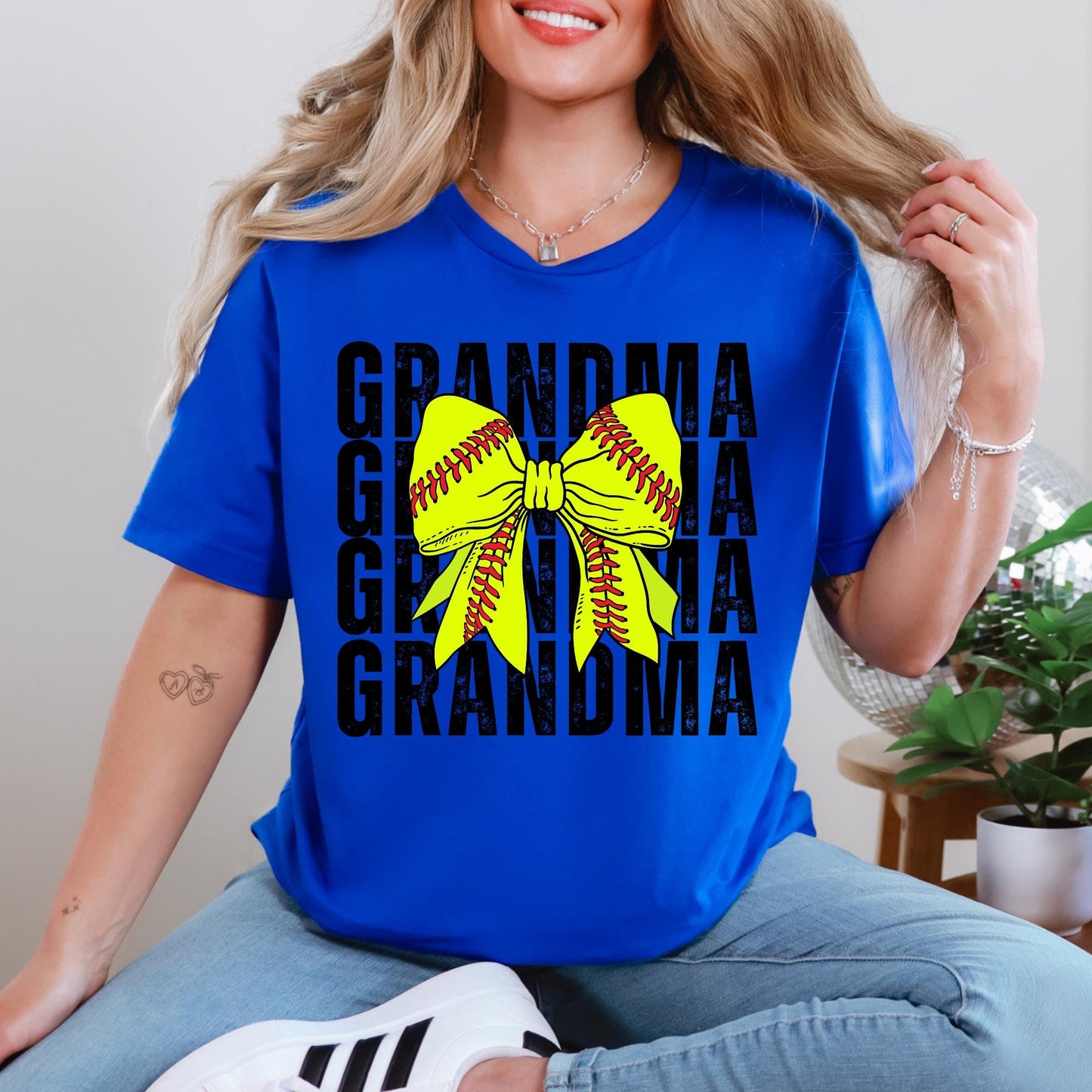 Custom Grandma-Mamaw-Nana Baseball/Softball Shirt