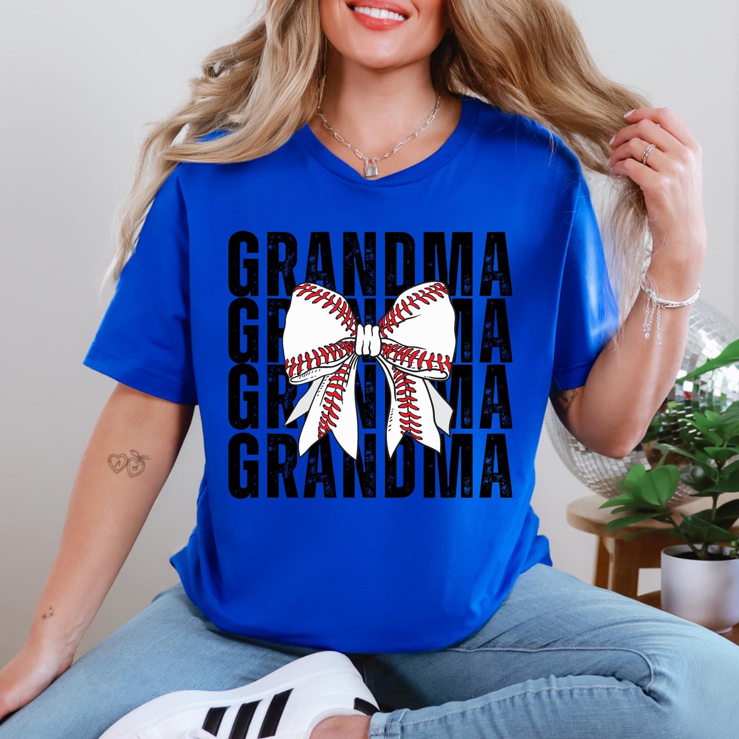 Custom Grandma-Mamaw-Nana Baseball/Softball Shirt
