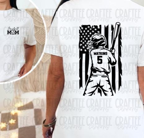 Custom baseball Mom nana Shirt – Personalized Name & Number | Patriotic softball Tee | Game Day Shirt | Softball Mom Gift | Sports Fan Shirt