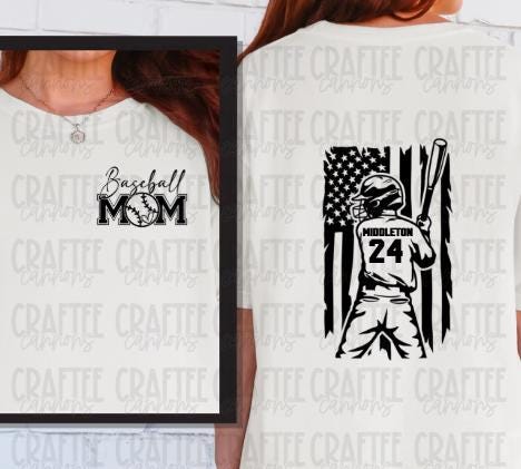 Custom baseball Mom nana Shirt – Personalized Name & Number | Patriotic softball Tee | Game Day Shirt | Softball Mom Gift | Sports Fan Shirt