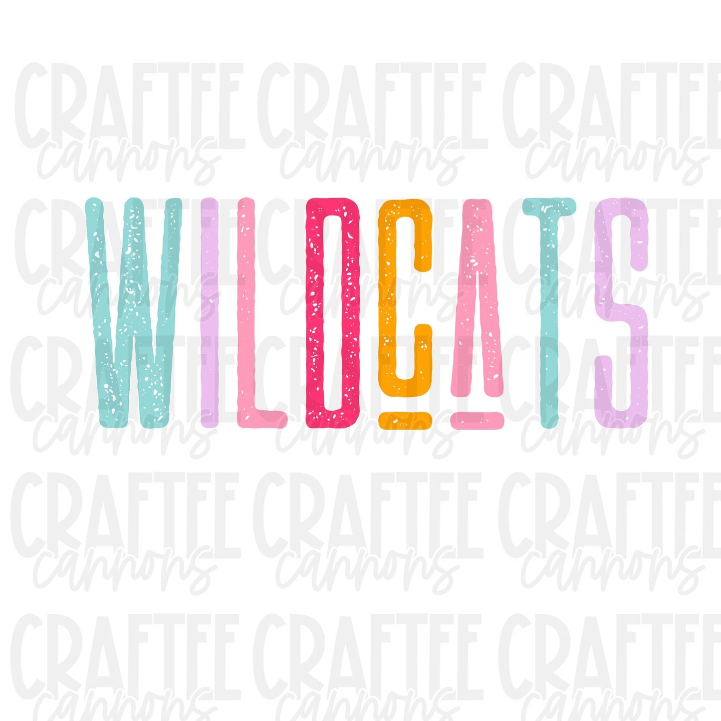 Custom Retro Team Mascot name-Custom School Mascot Word Art | Rainbow Block Text Design | Personalized Team Name Graphic | DIGITAL FILE