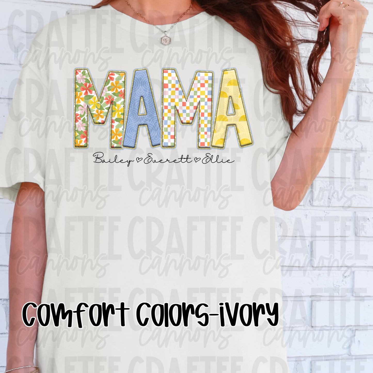 Custom floral Mama, grandma, memaw, mamaw, grammy, nana shirt